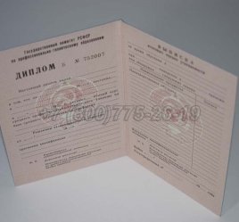 Диплом ПТУ РСФСР 1984г в Кургане