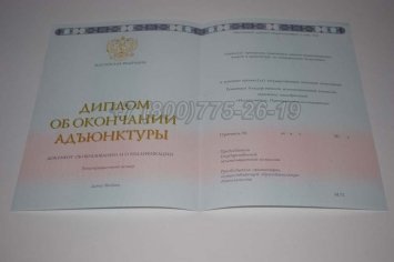 Диплом Адъюнктуры 2017г в Кургане