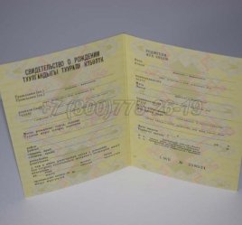 Свидетельство о Рождении 1983г Киргизской ССР в Кургане